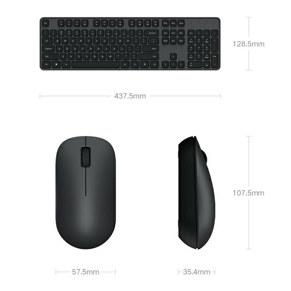 XIAOMI WXJS03YM 104-Key Wireless Keyboard and 1000DPI Mouse Combo Set for Home Office (Chinese Version)