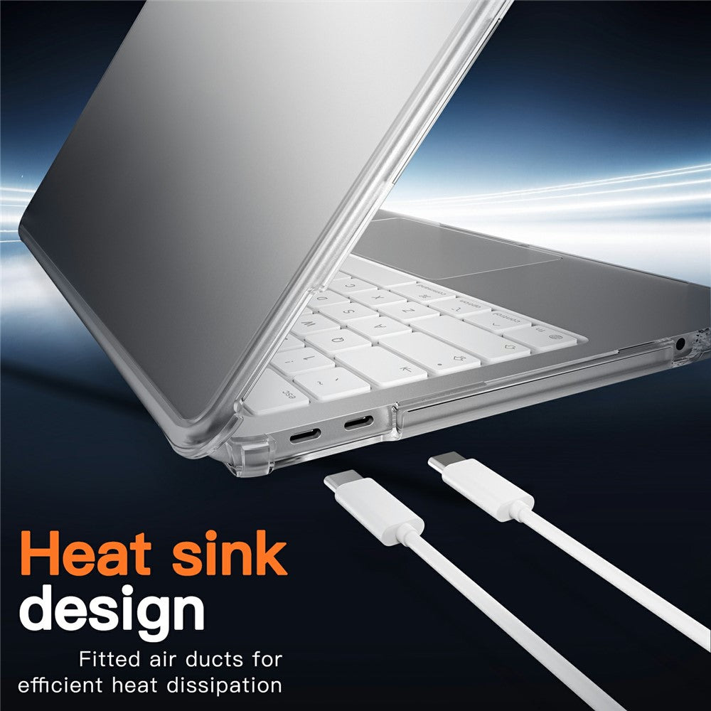 Til MacBook Neo 13 tommer (2026) Stødsikkert beskyttelsescover Mat PC + TPU Laptopcover