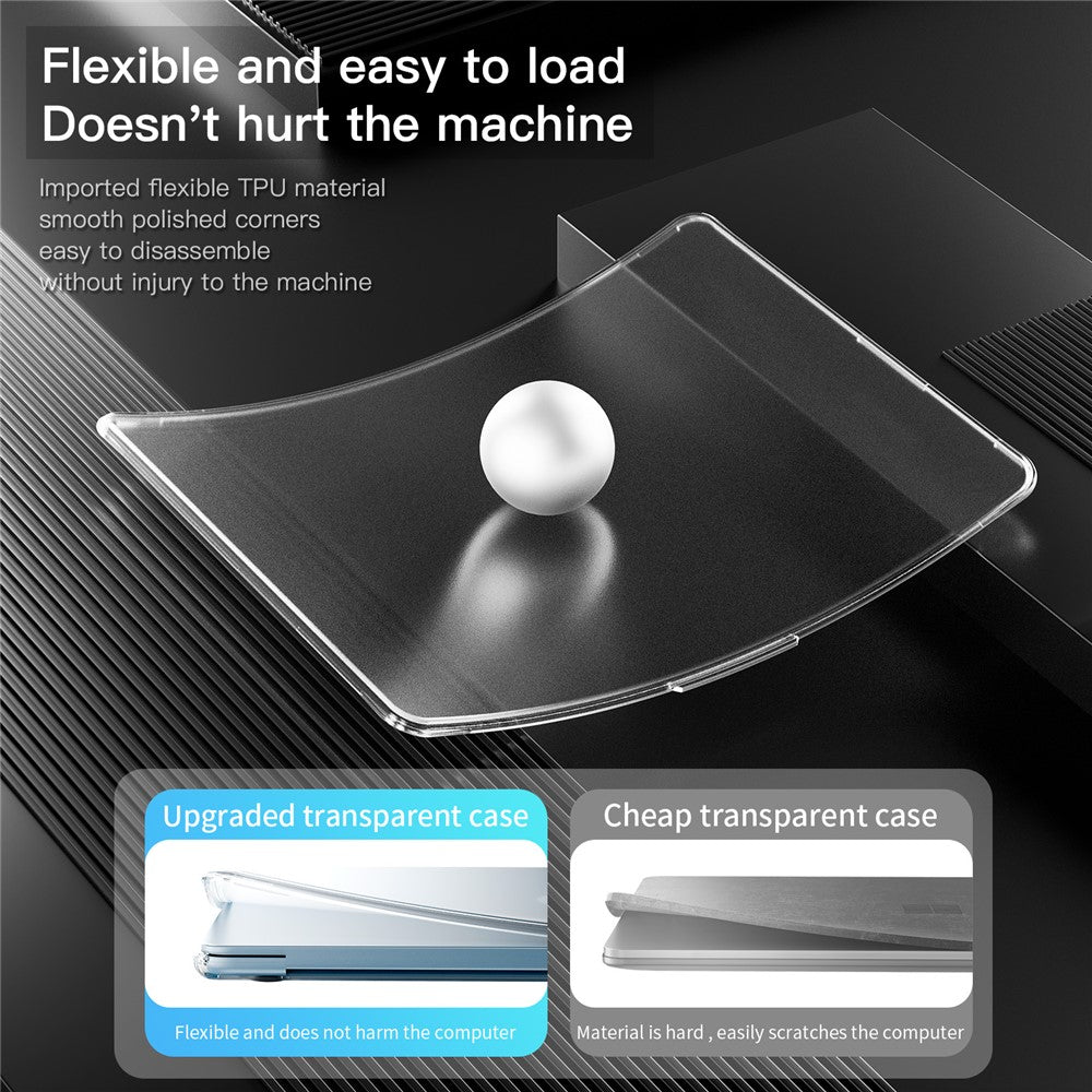 Beskyttende cover til MacBook Air 13 tommer (2026) / (2025) / (2024) / (2022) Stødsikkert mat PC + TPU laptopcover