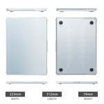 Beskyttende cover til MacBook Air 13 tommer (2026) / (2025) / (2024) / (2022) Stødsikkert mat PC + TPU laptopcover