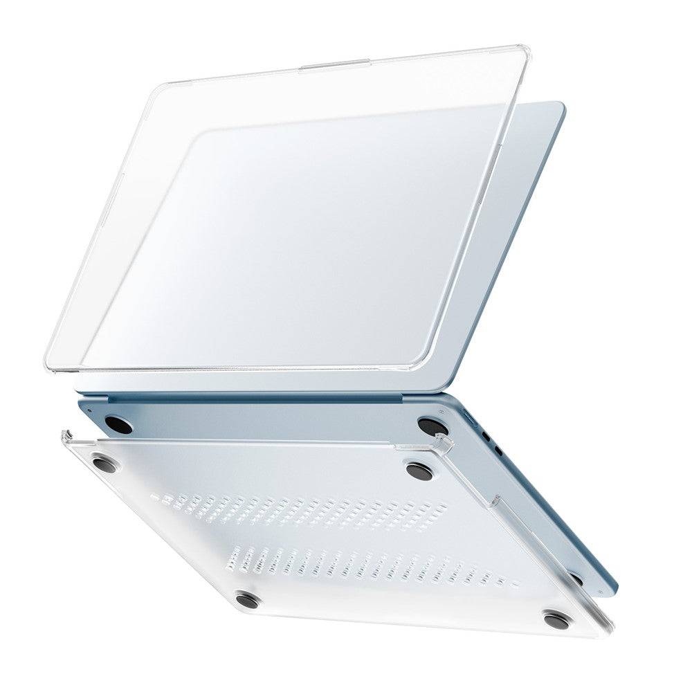 Beskyttende cover til MacBook Air 13 tommer (2026) / (2025) / (2024) / (2022) Stødsikkert mat PC + TPU laptopcover