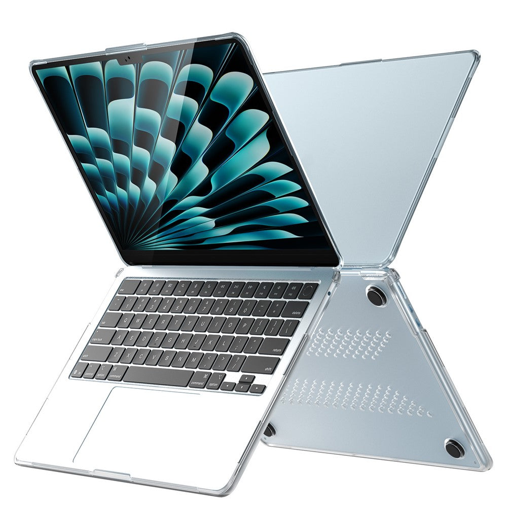 Beskyttende cover til MacBook Air 13 tommer (2026) / (2025) / (2024) / (2022) Stødsikkert mat PC + TPU laptopcover