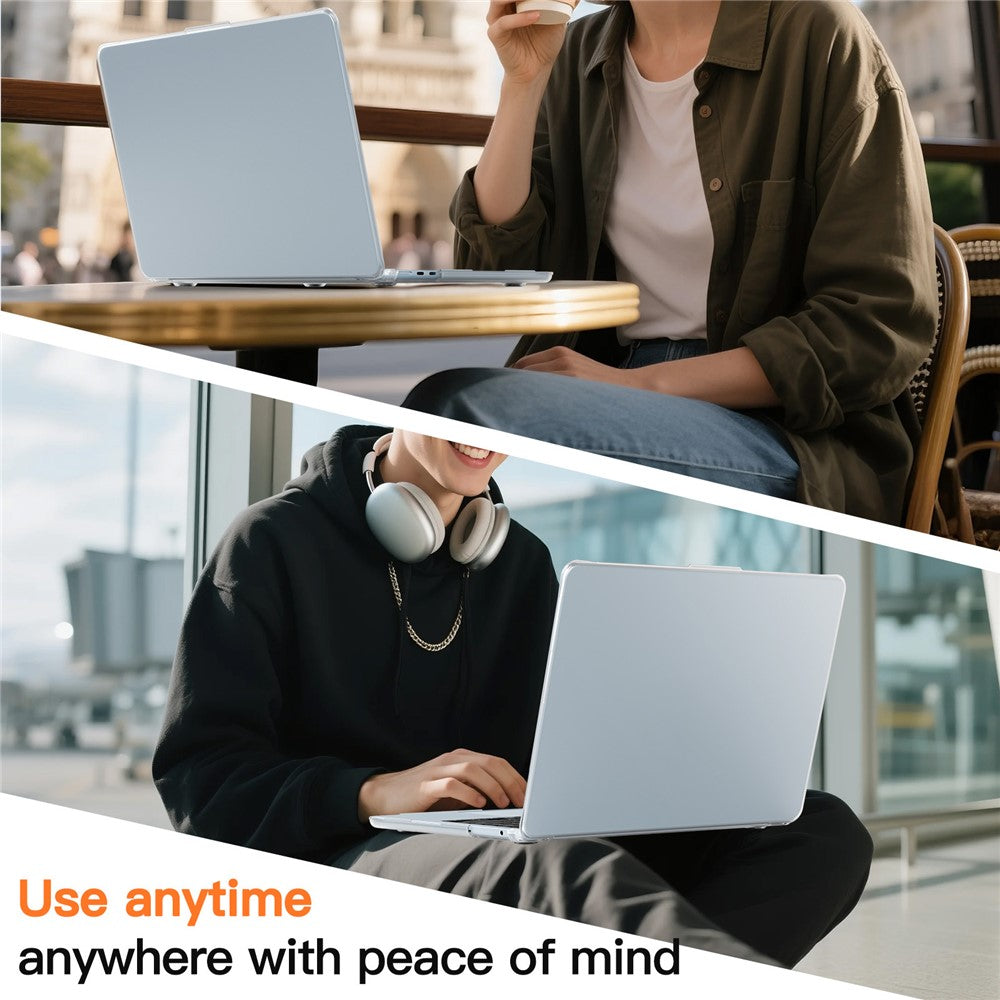 Beskyttende cover til MacBook Air 13 tommer (2026) / (2025) / (2024) / (2022) Stødsikkert mat PC + TPU laptopcover