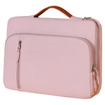 C108 Laptop Handheld Bag for 14-14.6 inch Notebook Retractable Handle Waterproof Business Protective Sleeve Bag Multi-Pocket Shockproof Carrying Case