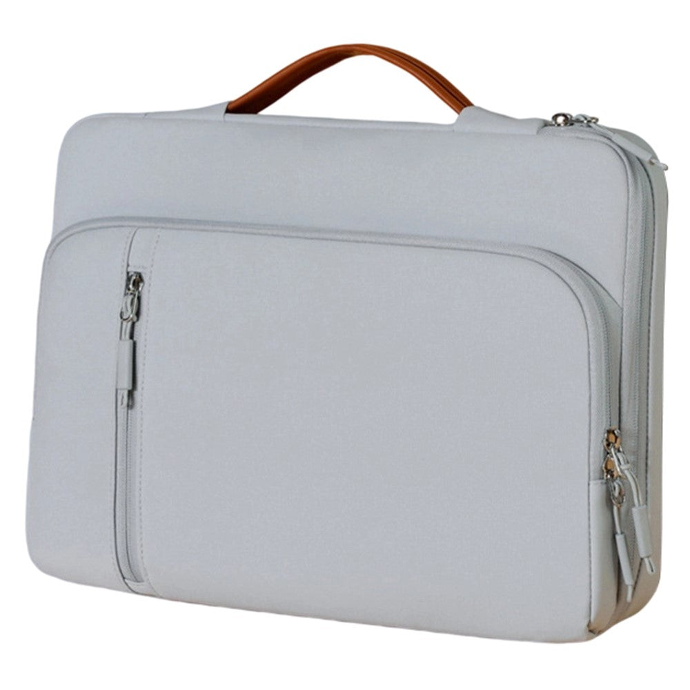 C108 Laptop Handheld Bag for 14-14.6 inch Notebook Retractable Handle Waterproof Business Protective Sleeve Bag Multi-Pocket Shockproof Carrying Case