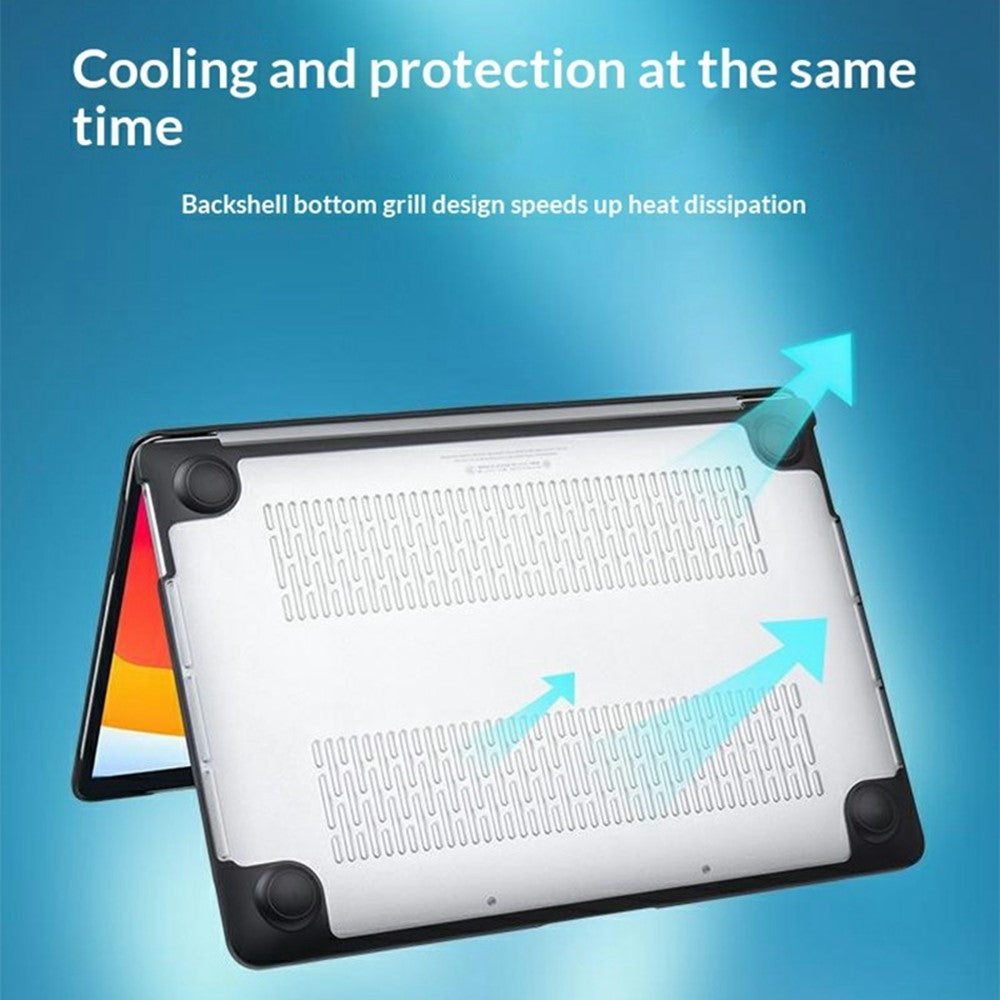 Til MacBook Air 13 tommer (2020) Cover TPU+PC Frosted Mat Hard Shell Laptop Beskyttelsescover