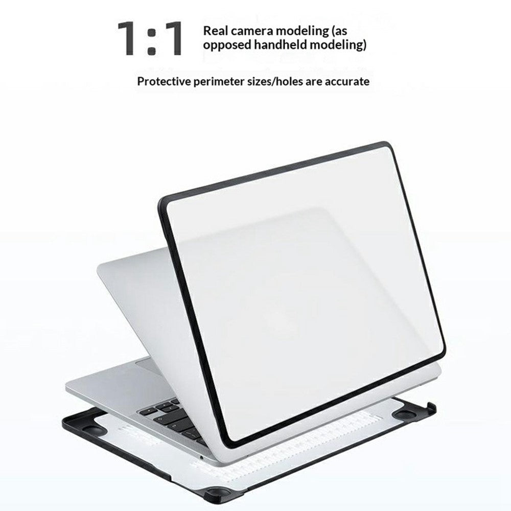 Laptop beskyttelsescover til MacBook Pro 16 tommer (2026) / (2025) / (2024) / (2023) / (2021) TPU+PC matteret hårdt skalcover