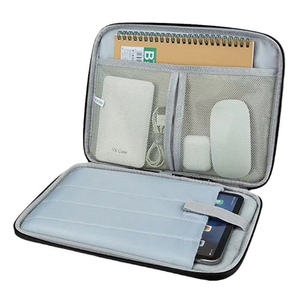 Laptop Tablet Carrying Case Organizer Bag for 11 Inch Notebook Portable Multi-Compartment Storage Travel Pouch with Handle