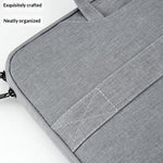 Laptop Bag for 13.3 inch Notebook 180 Degree Fully Opening Handle Business Style Computer Handbag with Front-Zip Pocket