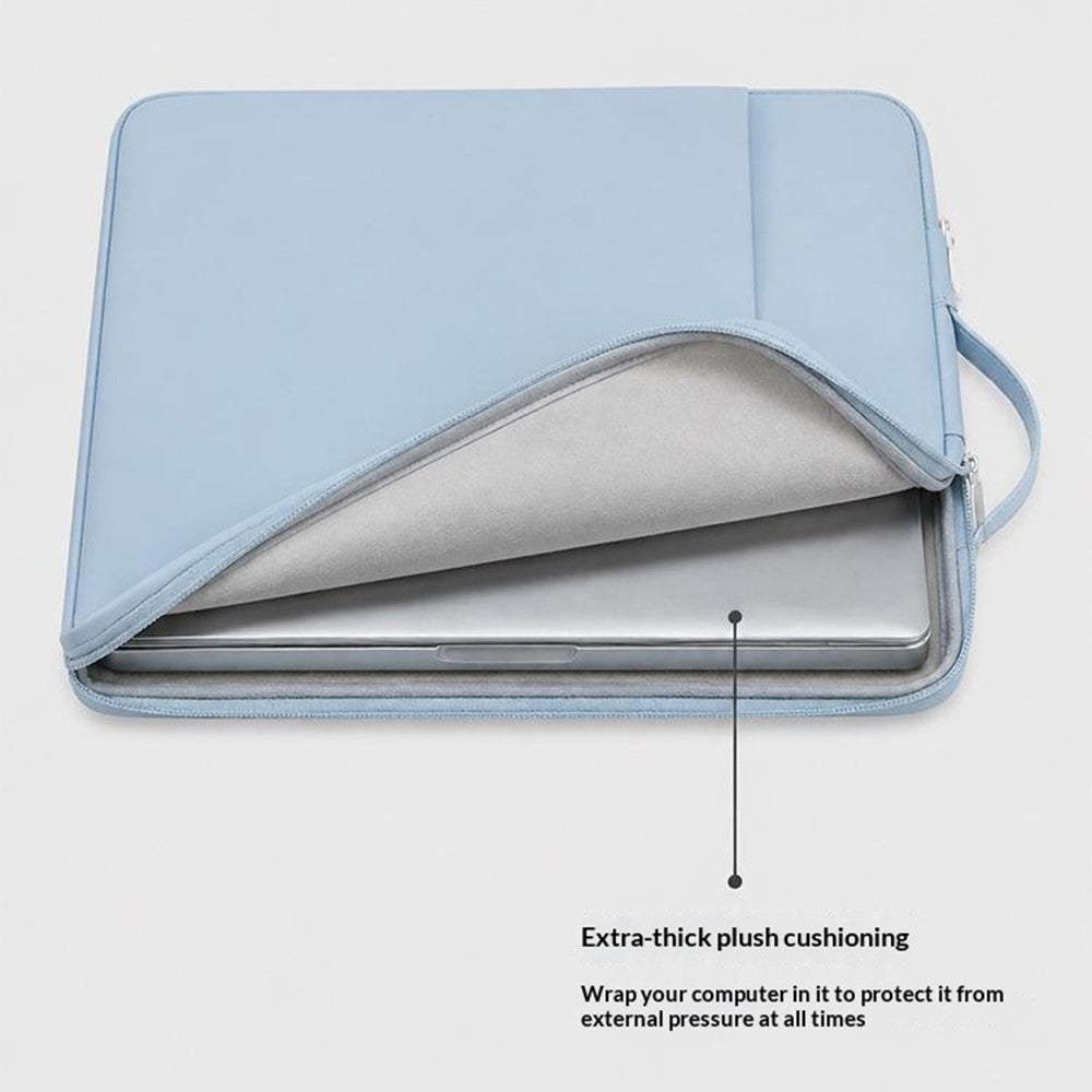 Multifunktionel laptop sleeve taske til 13,3-14,6 tommer notebook tablet bærbar håndtag vandtæt stødsikkert opbevaringsetui