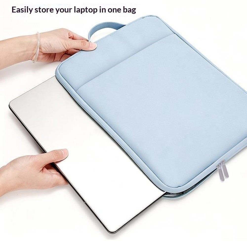 Multifunktionel laptop sleeve taske til 13,3-14,6 tommer notebook tablet bærbar håndtag vandtæt stødsikkert opbevaringsetui
