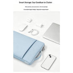 Multifunktionel laptop sleeve taske til 13,3-14,6 tommer notebook tablet bærbar håndtag vandtæt stødsikkert opbevaringsetui
