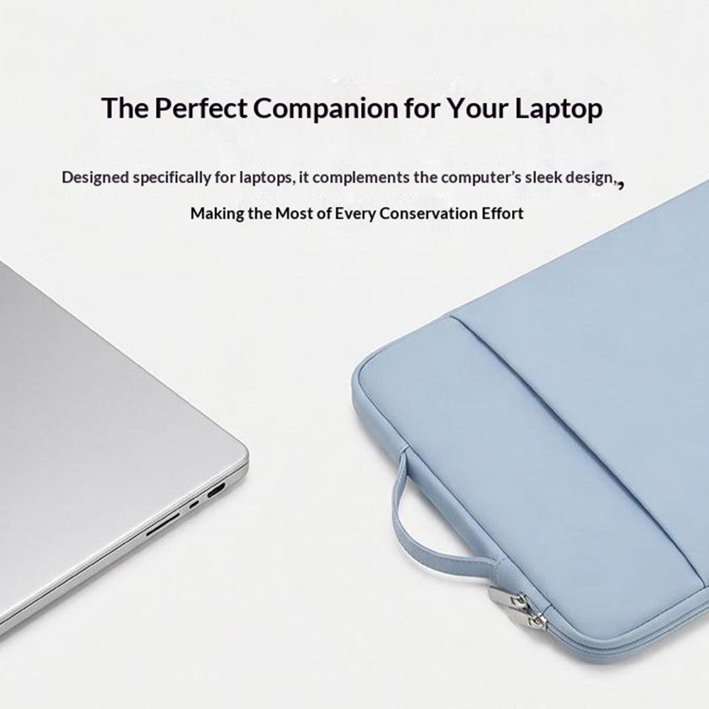 Multifunktionel laptop sleeve taske til 13,3-14,6 tommer notebook tablet bærbar håndtag vandtæt stødsikkert opbevaringsetui