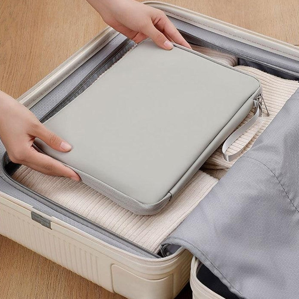 Laptop Sleeve Bag for 10.9 inch Tablet 180-degree Full Opening Portable Storage Organizer with Mouse Pad Function