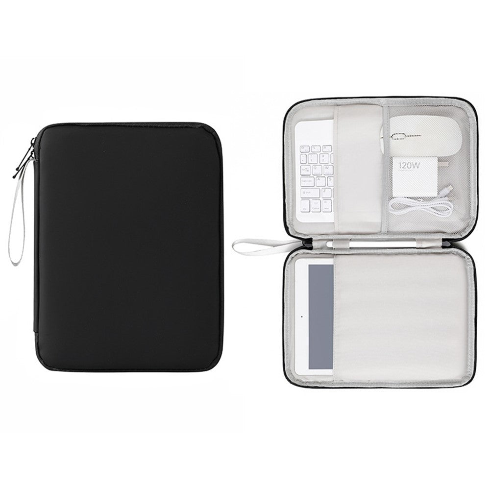 Laptop Sleeve Bag for 12.9 inch Tablet 180-degree Full Opening Portable Storage Organizer with Mouse Pad Function