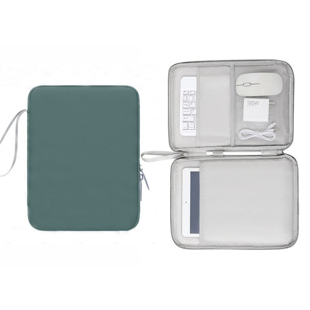 Laptop Sleeve Bag for 13.3 inch Tablet 180-degree Full Opening Portable Storage Organizer with Mouse Pad Function