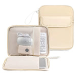 Laptop Bag 11 inch 180-Degree Full-Open Design Tablet Case PU Leather Shockproof Portable Computer Sleeve