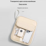 Laptop Bag 11 inch 180-Degree Full-Open Design Tablet Case PU Leather Shockproof Portable Computer Sleeve