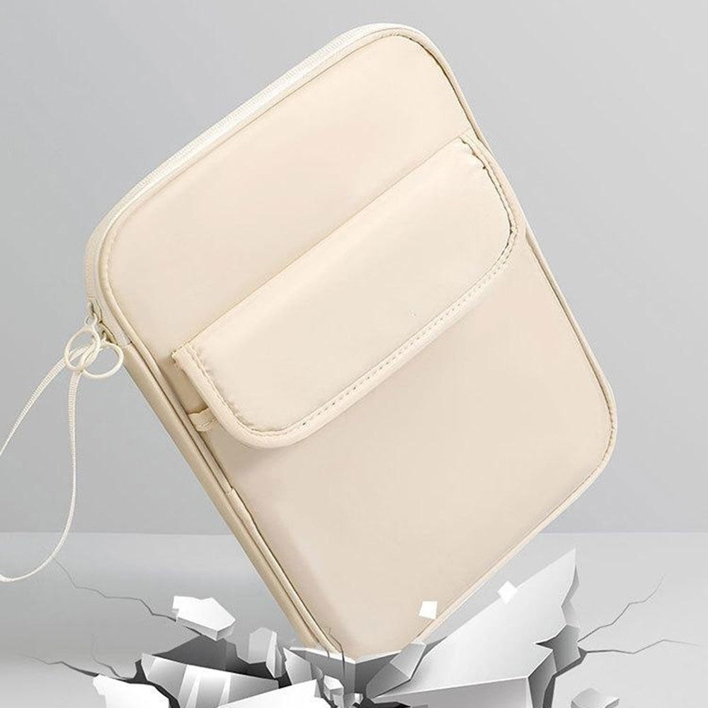 Laptop Bag 11 inch 180-Degree Full-Open Design Tablet Case PU Leather Shockproof Portable Computer Sleeve