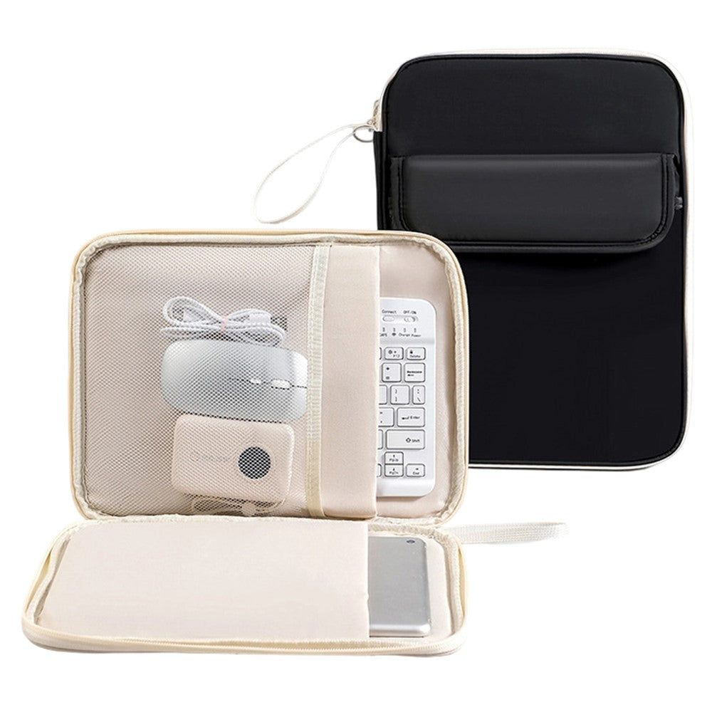 Laptop Bag 13 inch 180-Degree Full-Open Design Tablet Case PU Leather Shockproof Portable Computer Sleeve