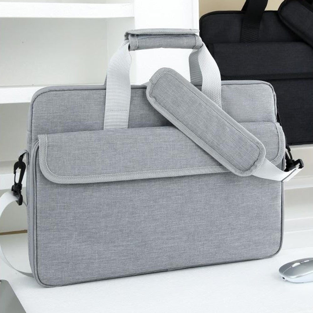 Crossbody Laptop Bag for 15.6 inch Notebook Magic Tape Closure Large Capacity Computer Tablet Bag with Adjustable Strap