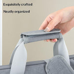 Crossbody Laptop Bag for 15.6 inch Notebook Magic Tape Closure Large Capacity Computer Tablet Bag with Adjustable Strap