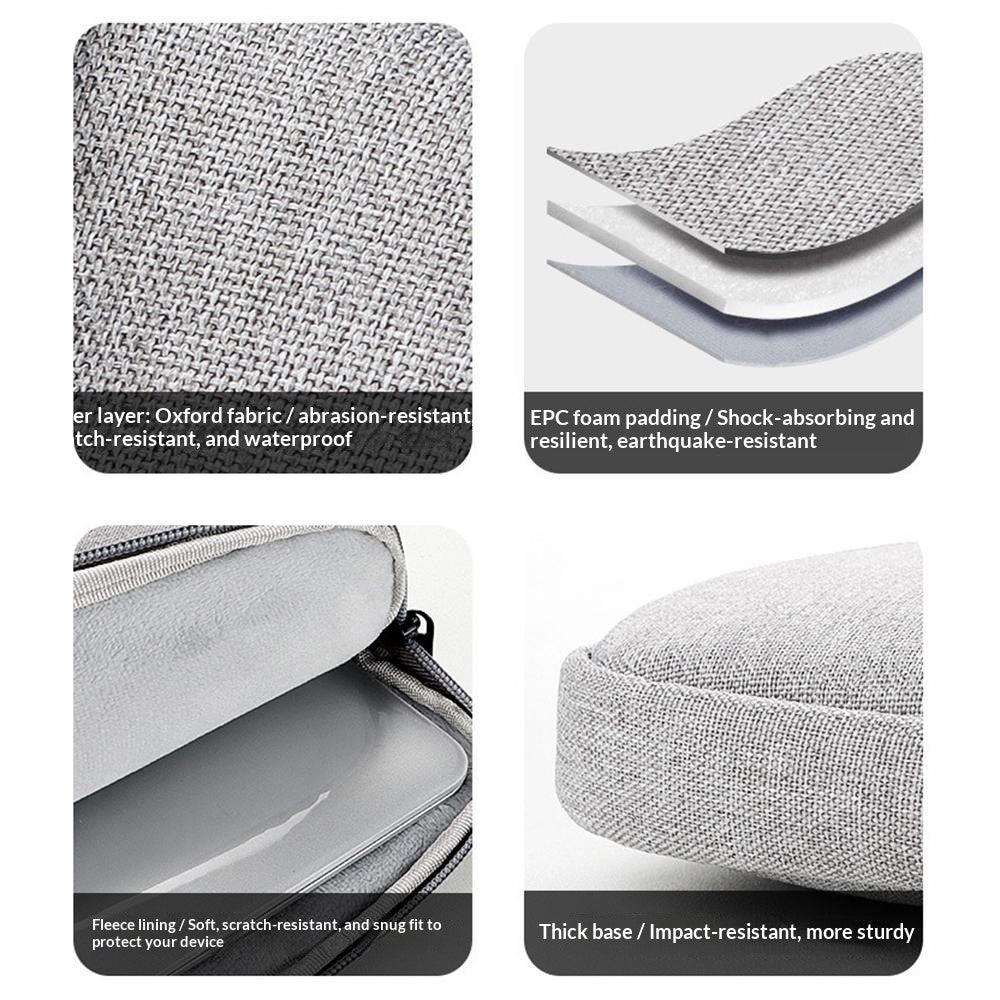 Portable Laptop Bag 11.6-12.5 inch Oxford Fabric Waterproof Computer Case Protective Sleeve