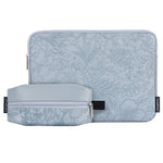 CANVASARTISAN L42-T0502 Laptop Sleeve for 12 inch Notebook Floral Pattern PU Leather Protective Case with Storage Pouch