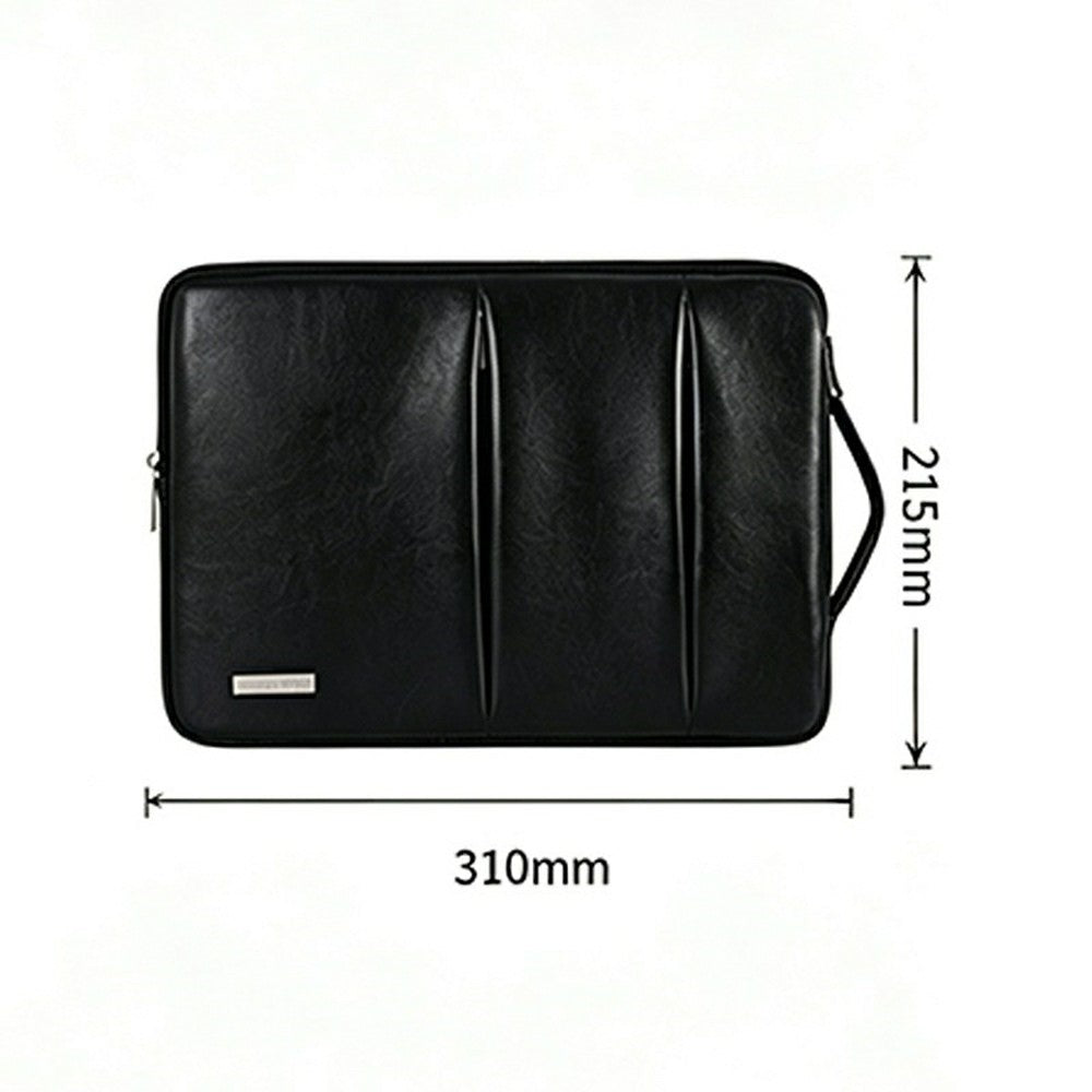 CANVASARTISAN L48-87 Laptop Sleeve til 11 tommer computere 310 x 215 x 22 mm Stødsikker notebook-taske i PU-læder
