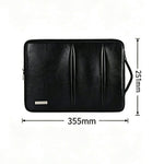 CANVASARTISAN L48-87 Laptop Sleeve for 13 inch Computers 355 x 251 x 24mm PU Leather Shockproof Notebook Case