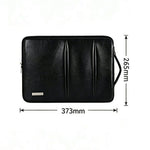 CANVASARTISAN L48-87 Laptop Sleeve for 14 inch Computers 373 x 265 x 24mm PU Leather Shockproof Notebook Case