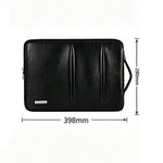 CANVASARTISAN L48-87 Laptop Sleeve til 15 tommer computere 398 x 280 x 24 mm PU-læder stødsikkert notebook-etui