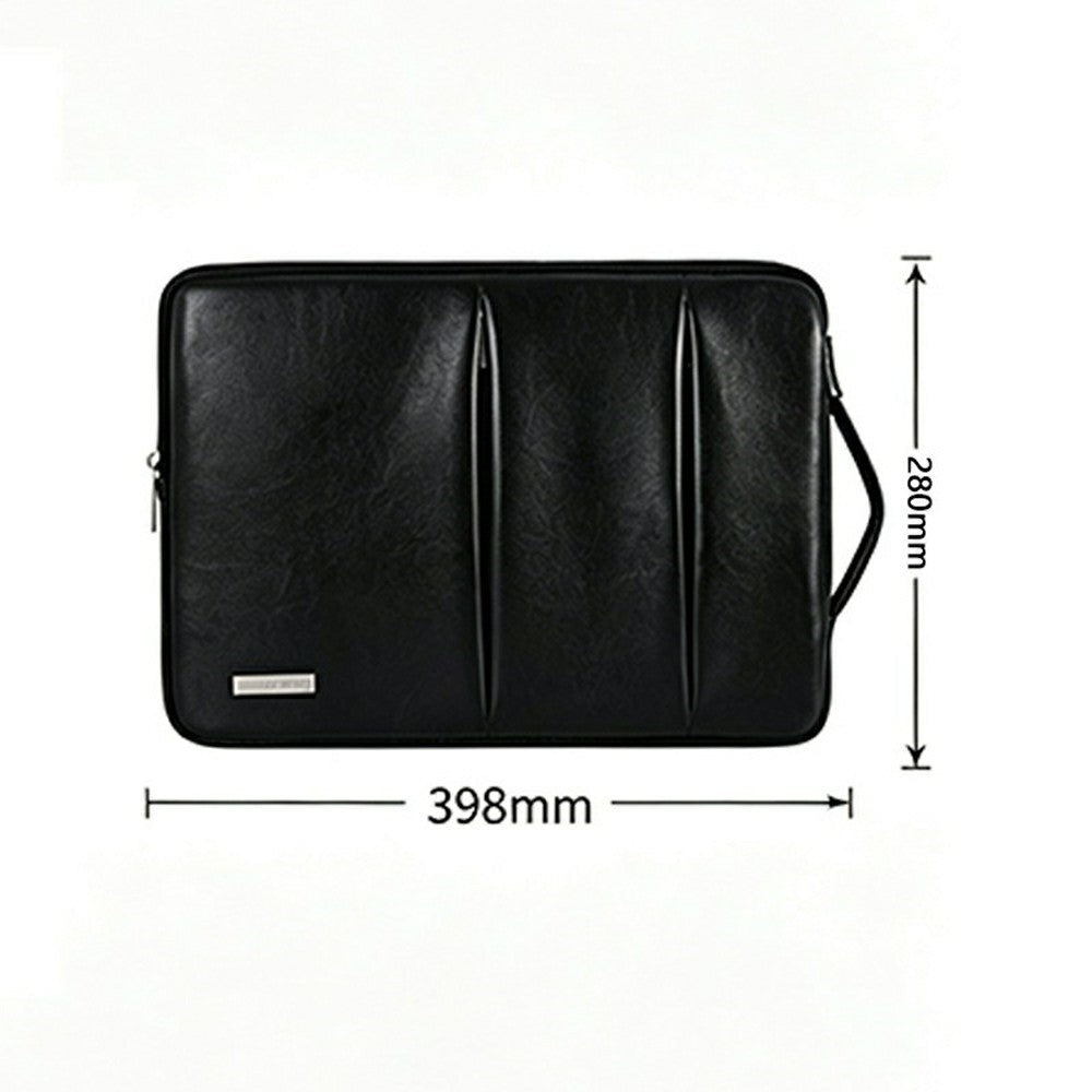 CANVASARTISAN L48-87 Laptop Sleeve til 15 tommer computere 398 x 280 x 24 mm PU-læder stødsikkert notebook-etui