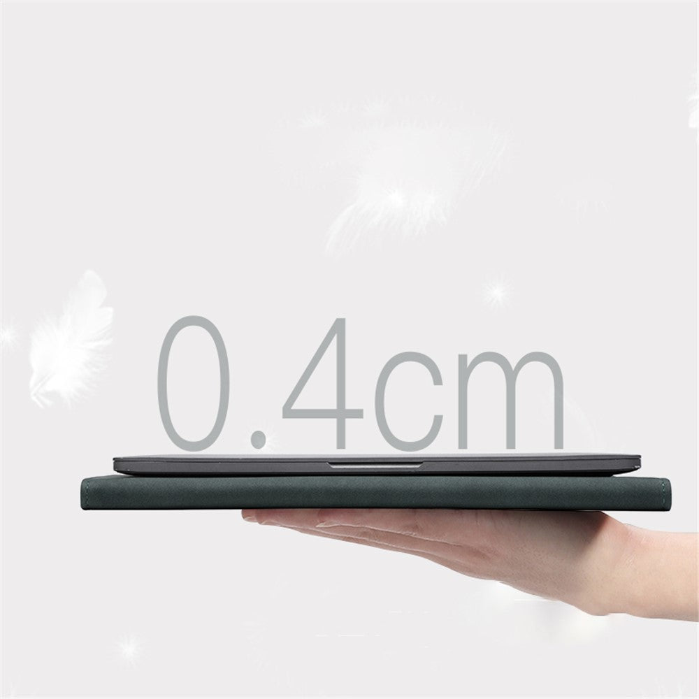 HL0130 Mat Notebook Beskyttelsestaske Magnetisk Klap Laptop Sleeve til MacBook Lenovo HP 13,3-14 Tommer Notebook