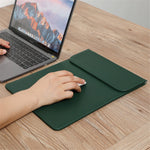 HL0130 Mat Notebook Beskyttelsestaske Magnetisk Klap Laptop Sleeve til MacBook Lenovo HP 13,3-14 Tommer Notebook