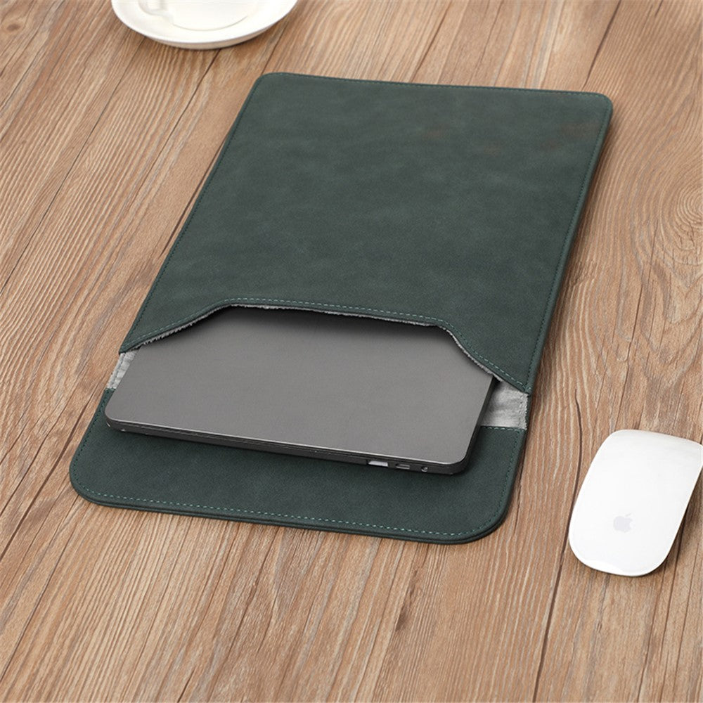 HL0130 Mat Notebook Beskyttelsestaske Magnetisk Klap Laptop Sleeve til MacBook Lenovo HP 13,3-14 Tommer Notebook