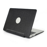 PU Leather + PC Laptop Protective Shell Cover with Heat Dissipation Hollow-out Design for MacBook Pro 15.4 inch (A1707/A1990)
