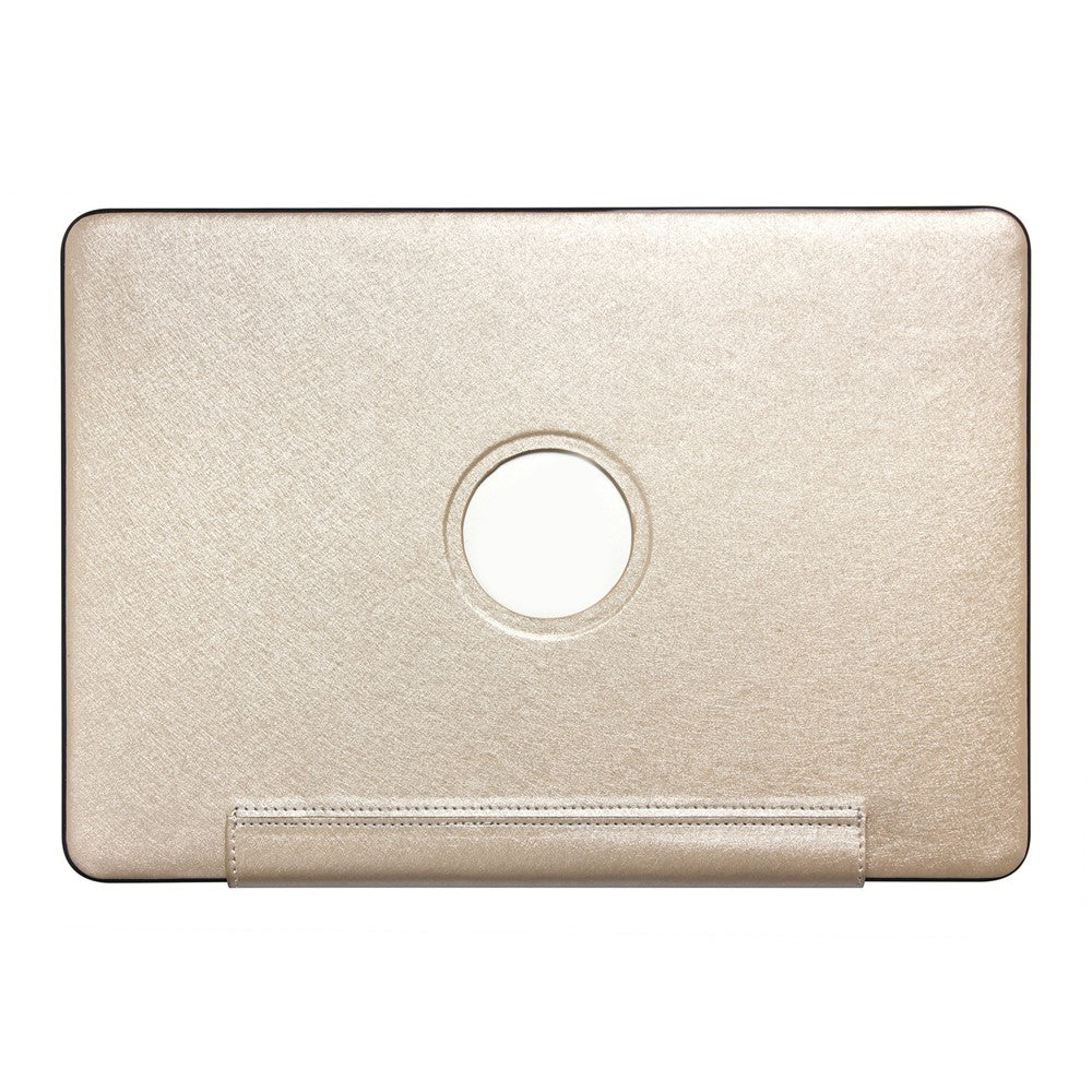 Stylish PU Leather + PC Notebook Protective Shell Case with Heat Dissipation Holes for Macbook 13.3 Retina (A1425/A1502)