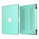 Stylish PU Leather + PC Notebook Protective Shell Case with Heat Dissipation Holes for Macbook 13.3 Retina (A1425/A1502)