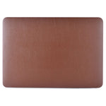 Anti-ridse PU-læderbelagt PC-beskyttelsescover med udhulet bund til MacBook Air 13,3" (A1932/A2179/A2337)