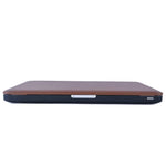 Anti-ridse PU-læderbelagt PC-beskyttelsescover med udhulet bund til MacBook Air 13,3" (A1932/A2179/A2337)