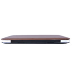 Anti-ridse PU-læderbelagt PC-beskyttelsescover med udhulet bund til MacBook Air 13,3" (A1932/A2179/A2337)