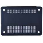 Anti-ridse PU-læderbelagt PC-beskyttelsescover med udhulet bund til MacBook Air 13,3" (A1932/A2179/A2337)