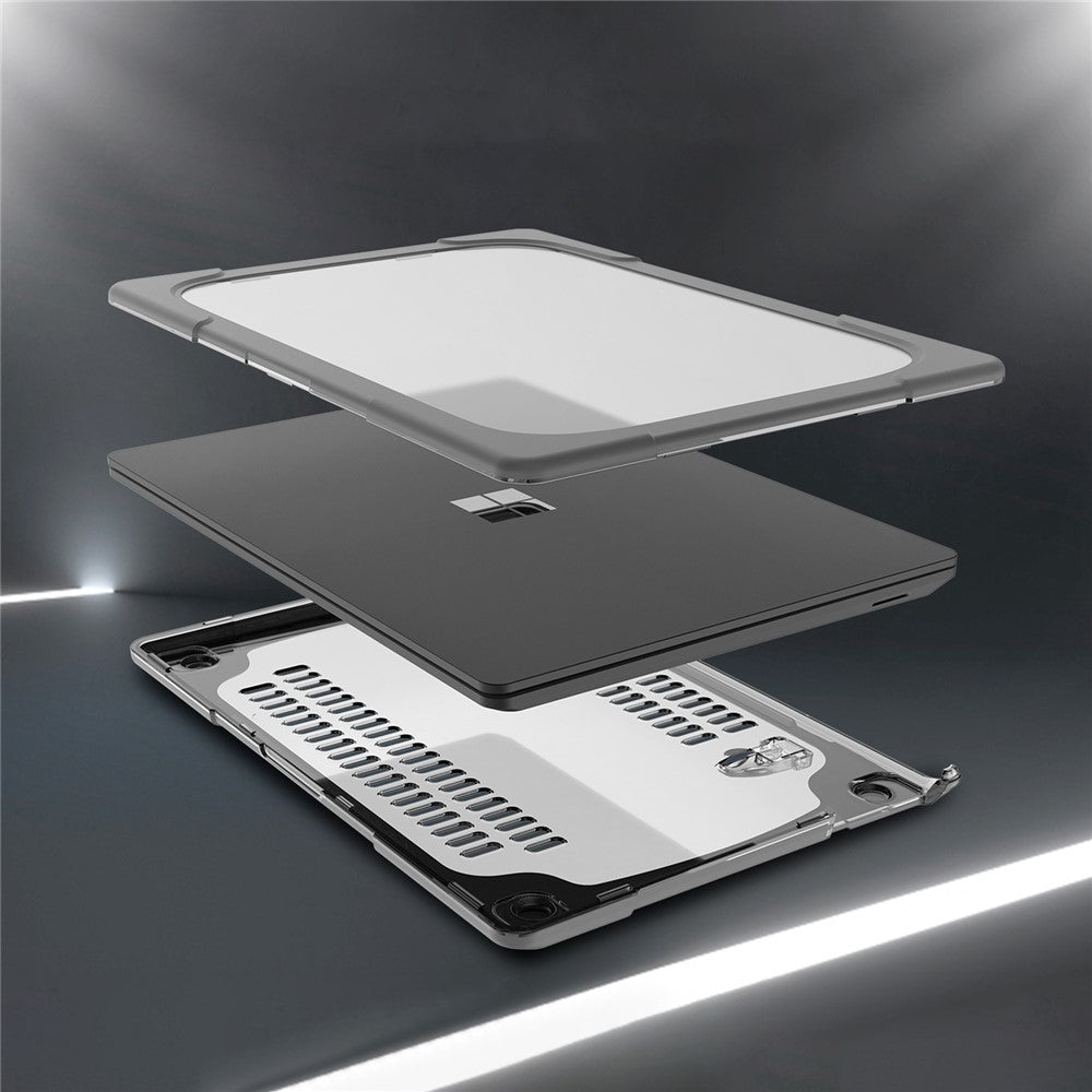 PC Anti-slip Bærbar Beskyttelsescover til Microsoft Surface Laptop 2 / 3 / 4 13,5-tommer 1769 / 1867 Alcantara Tastatur Version