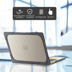 Hard PC Laptop Case with Kickstand for Microsoft Surface Laptop 2 / 3 / 4 / 5 15-inch 1873 / 1953 / 1979 Metal Keyboard Version
