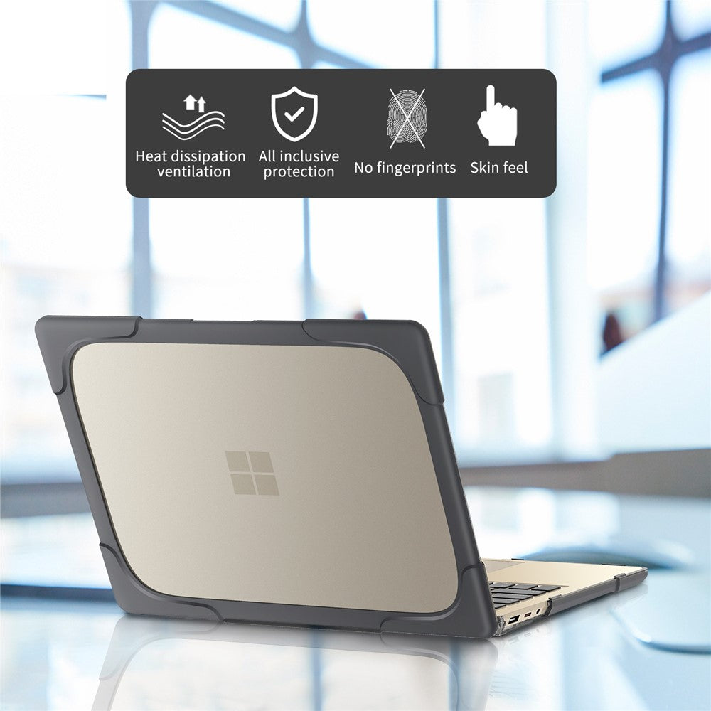 Hard PC Laptop Case with Kickstand for Microsoft Surface Laptop 2 / 3 / 4 / 5 15-inch 1873 / 1953 / 1979 Metal Keyboard Version
