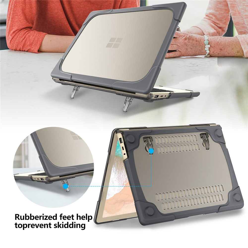 Hard PC Laptop Case with Kickstand for Microsoft Surface Laptop 2 / 3 / 4 / 5 15-inch 1873 / 1953 / 1979 Metal Keyboard Version
