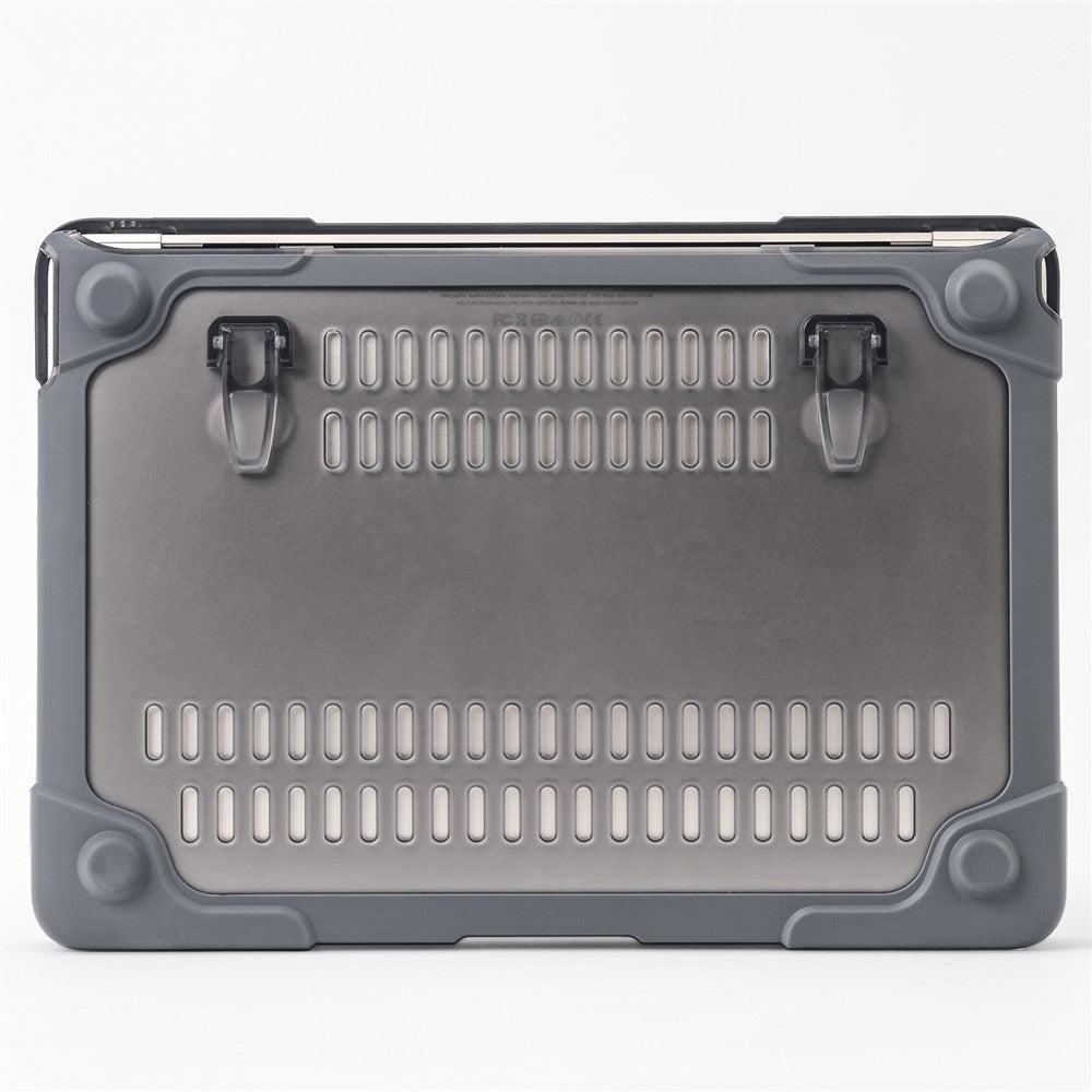 Drop-proof Supporting Stand Design Hard PC Laptop Case Well-protected Notebook Cover for MacBook Retina 12'' A1534 / A1931