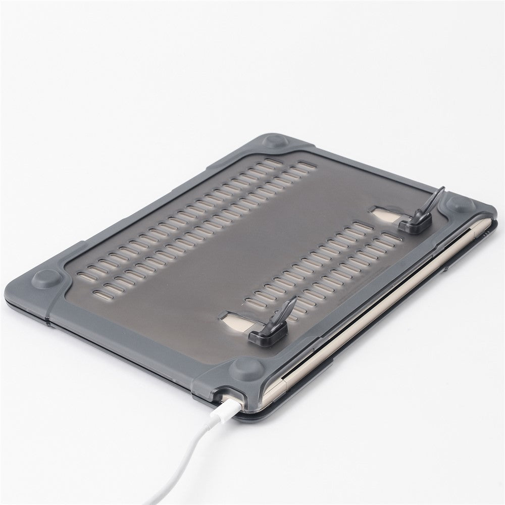 Drop-proof Supporting Stand Design Hard PC Laptop Case Well-protected Notebook Cover for MacBook Retina 12'' A1534 / A1931