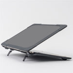 Drop-proof Supporting Stand Design Hard PC Laptop Case Well-protected Notebook Cover for MacBook Retina 12'' A1534 / A1931